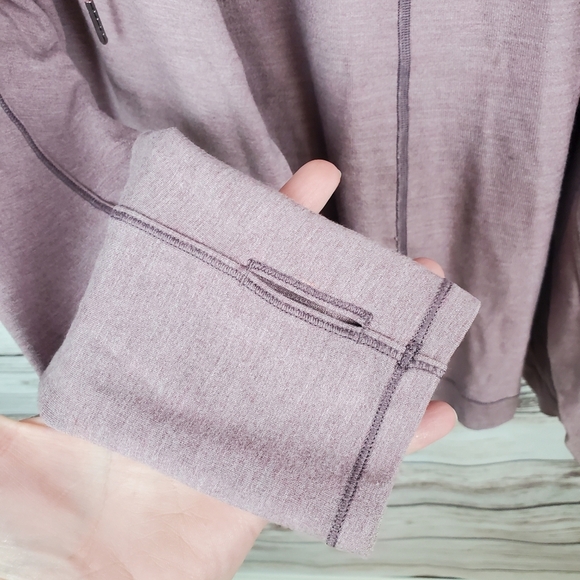 Lululemon Womens Size 12 Heathered Misty Merlot Coast Easy Wrap Jacket       #46 - Picture 15 of 16